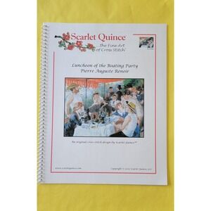Scarlet Quince Cross Stitch Pattern Renoir Luncheon of the Boating Party REN004b